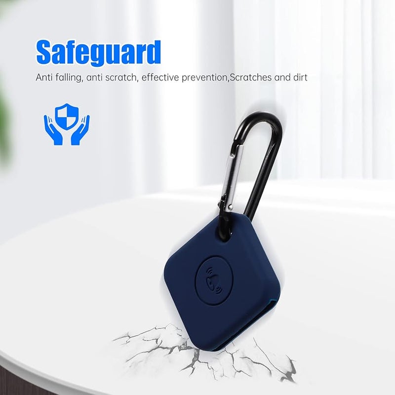 حالة الحماية الذكية Jojofuny Smart Tracer لـ Tile Mate غطاء خفيف الوزن سلسلة مفاتيح أسود - Image 4